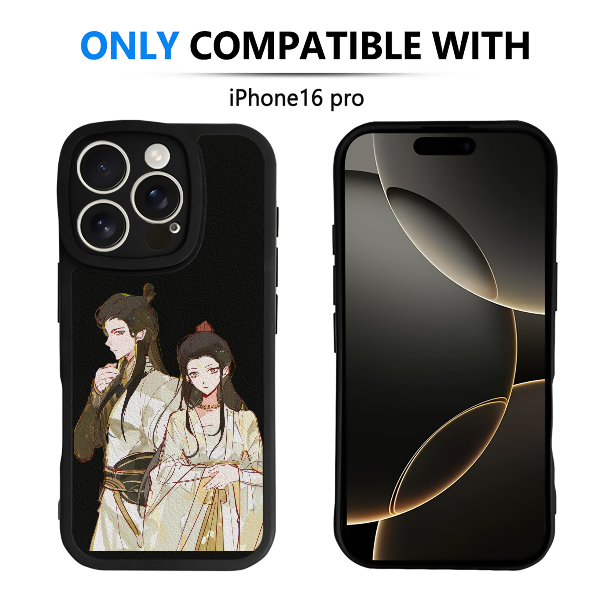 （画像用） Ne Zha 2 ナタ 魔童の大暴れ 【iPhone 16シリーズ対応】シリコンスマホケース（レザー調） 材質：シリコン